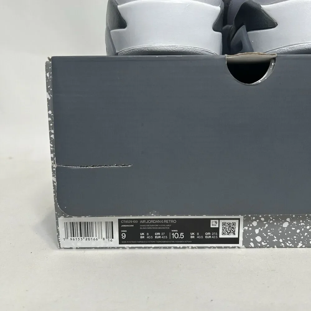 Nike Shoes Air Jordan 6 Retro “Cool Grey/Medium Grey” 2024